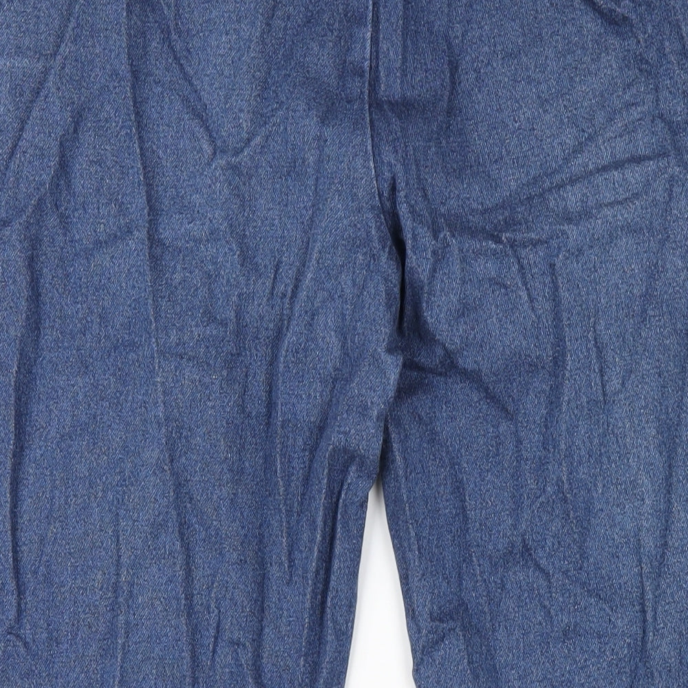 Classics Womens Blue Cotton Straight Jeans Size 16 L27 in Regular