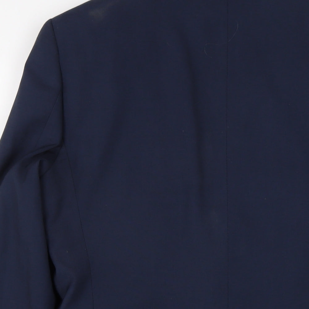 NEXT Mens Blue Polyester Jacket Suit Jacket Size 36 Regular