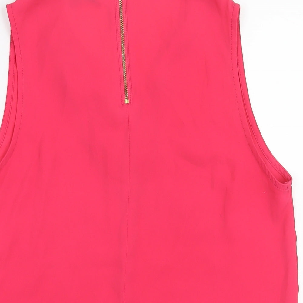 NEXT Womens Pink Polyester Camisole Blouse Size 10 V-Neck