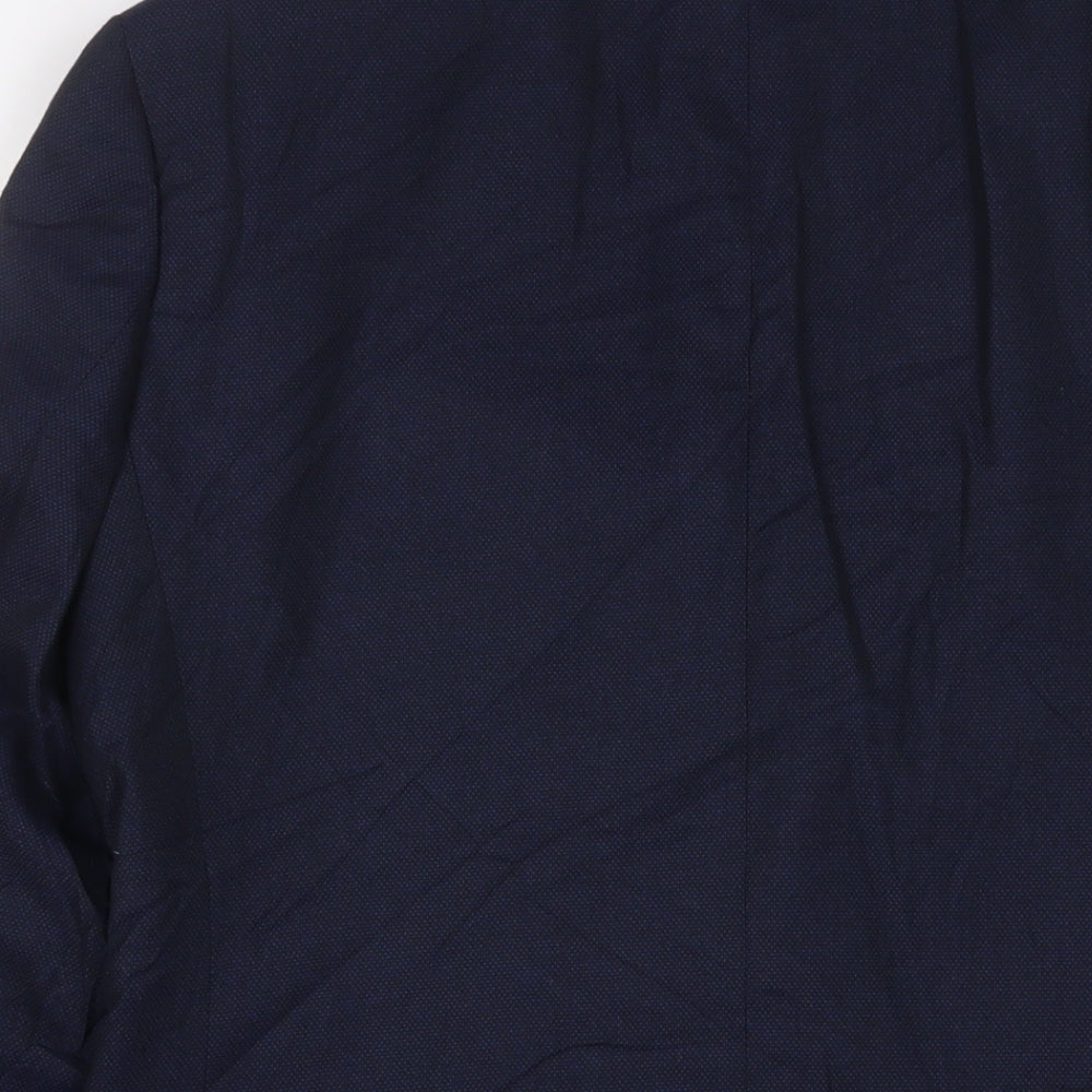 Marks & Spencer Mens Blue Polyester Jacket Suit Jacket Size 40 Regular