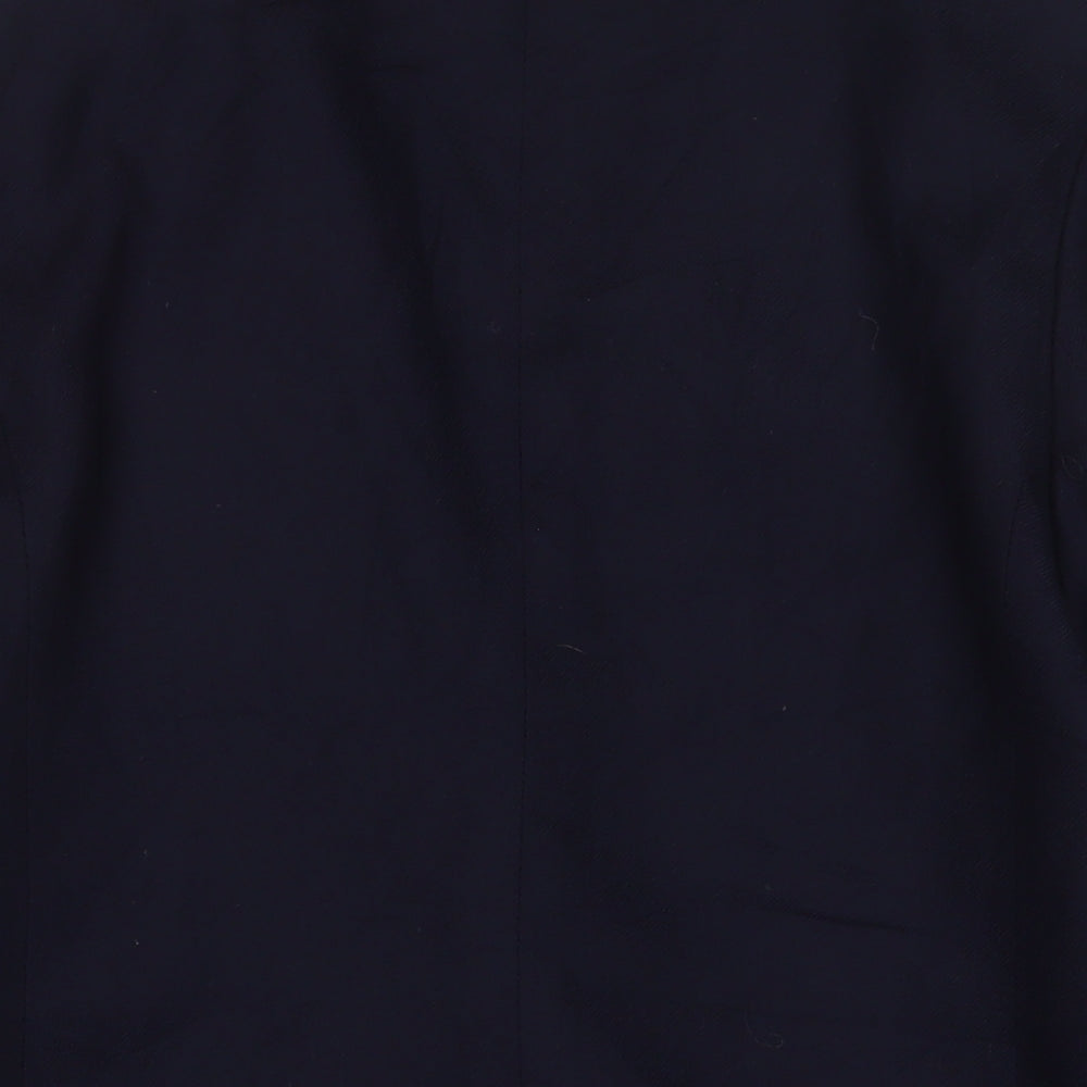 Giorgio Sant'Angelo Mens Blue Wool Jacket Suit Jacket Size 36 Regular