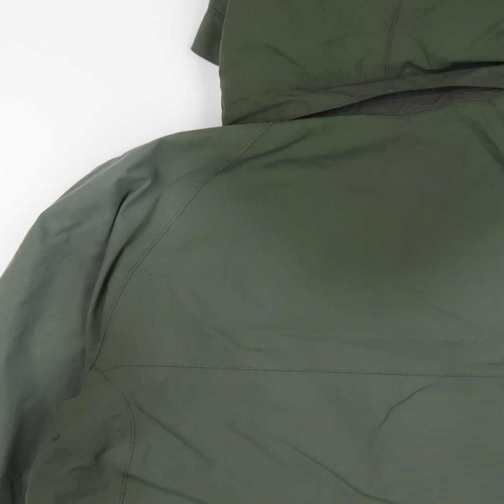 Quechua Mens Green Jacket Coat Size S Zip - Zip Pockets