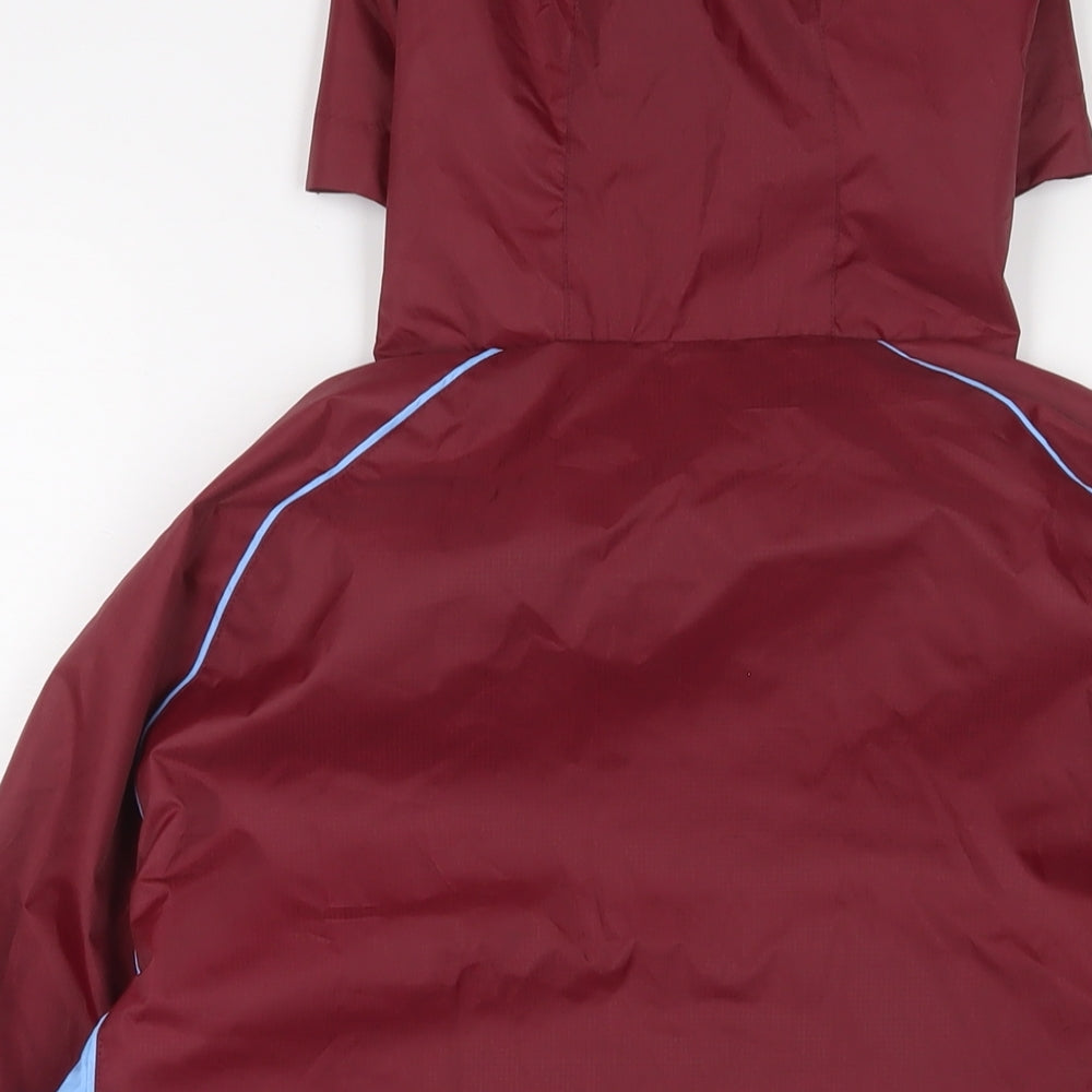 Mitre Womens Red Jacket Size 10 Zip - Pockets