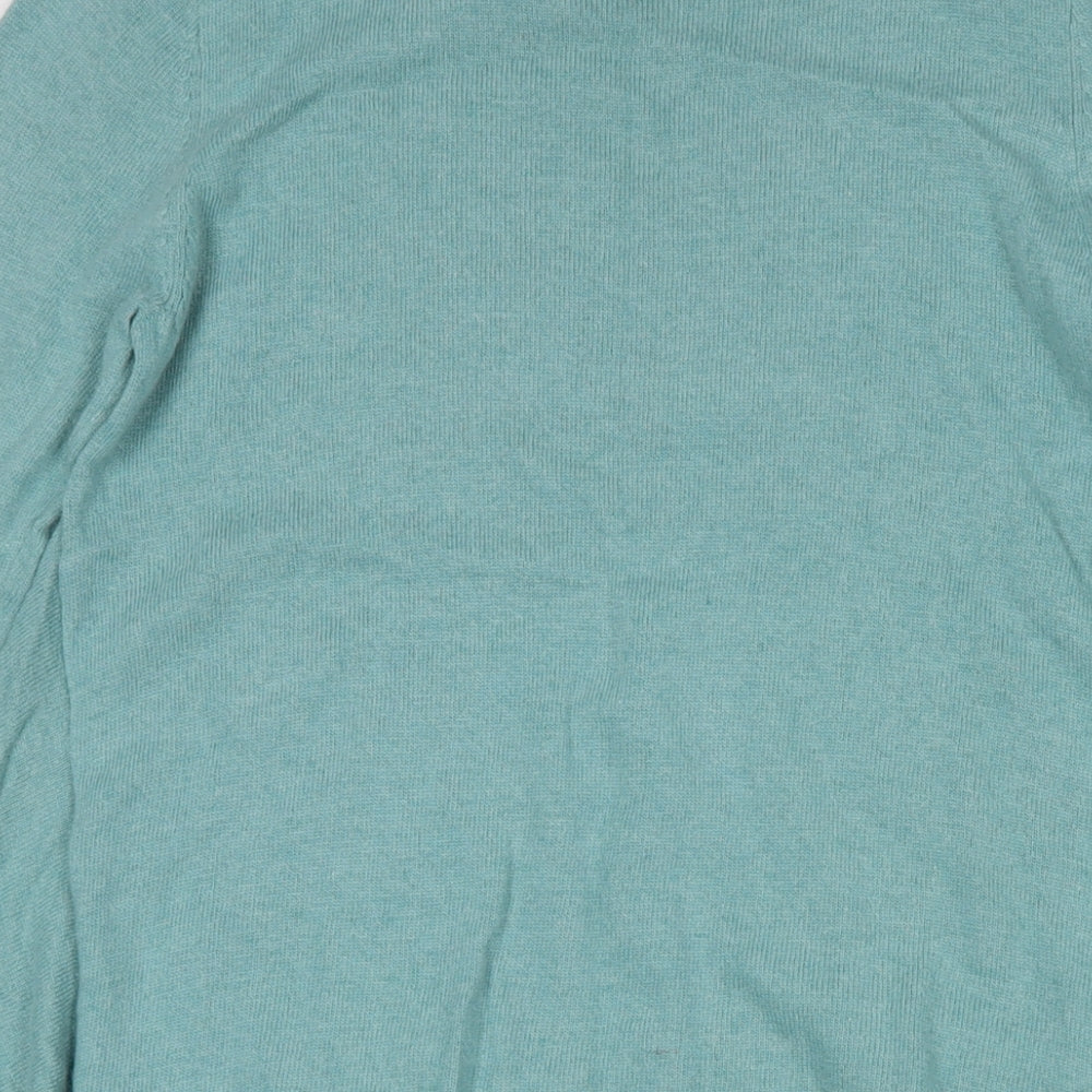 NEXT Womens Blue Round Neck Viscose Pullover Jumper Size 10