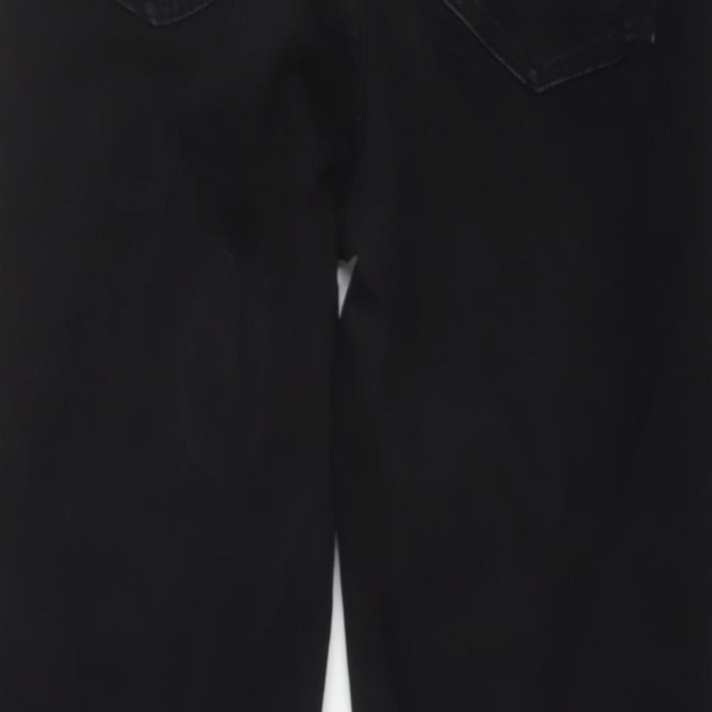 Weekday Womens Black Cotton Straight Jeans Size 29 in L30 in Regular Button