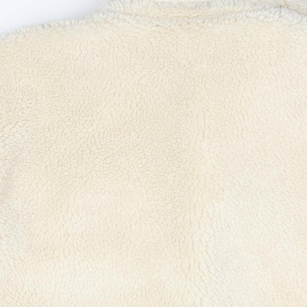 Topshop Womens Ivory Pea Coat Coat Size 12 Button