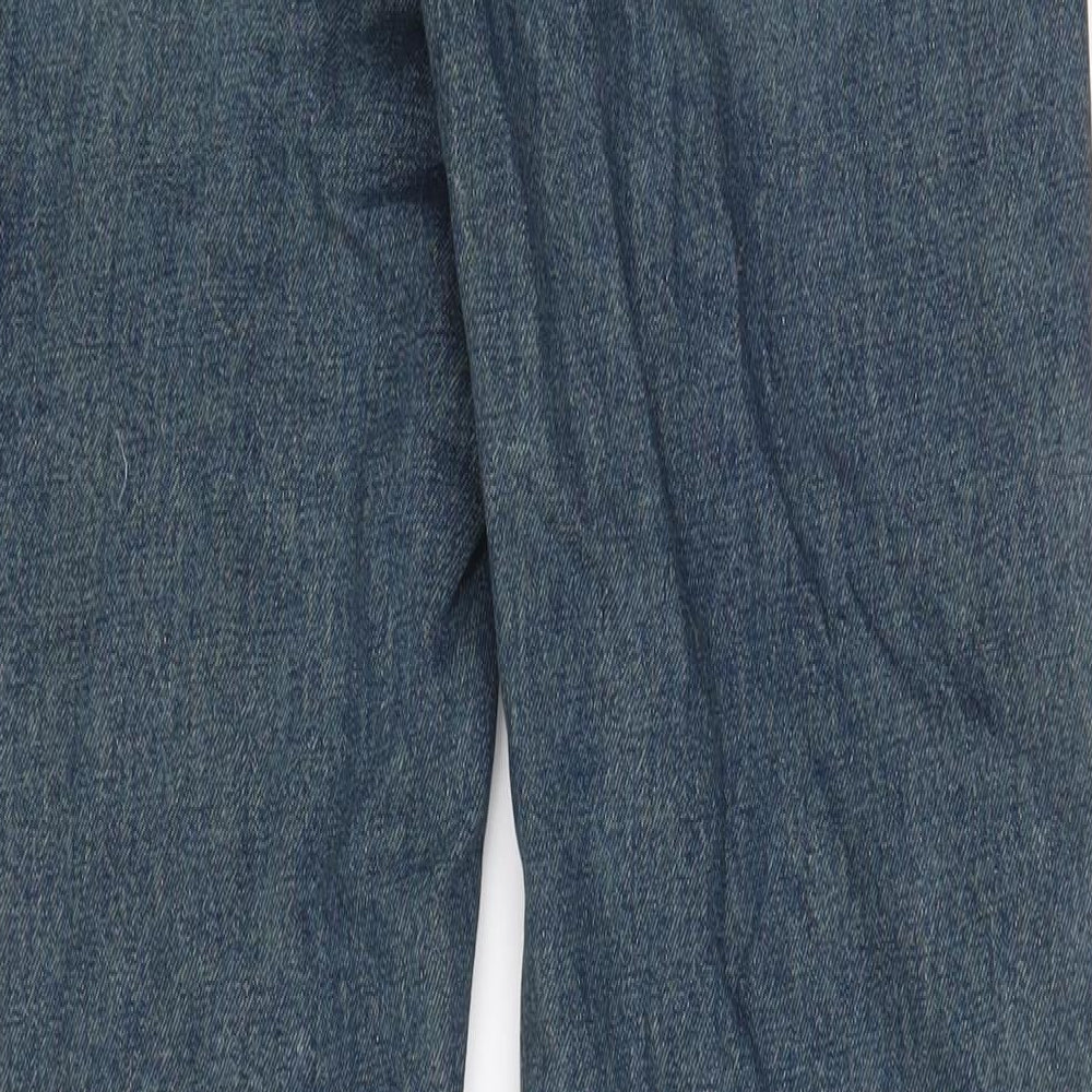 Weekday Womens Blue Cotton Straight Jeans Size 26 in L24 in Regular Zip