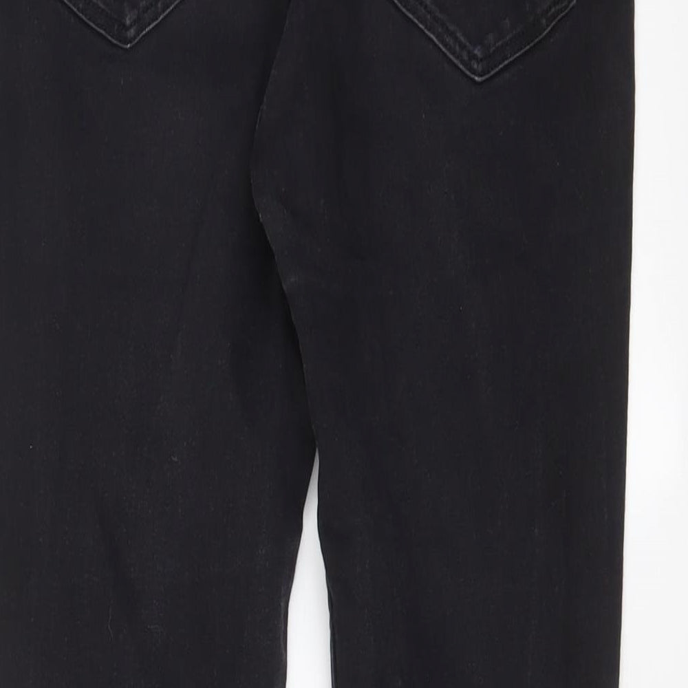 H&M Womens Black Cotton Skinny Jeans Size 26 in L28 in Regular Zip