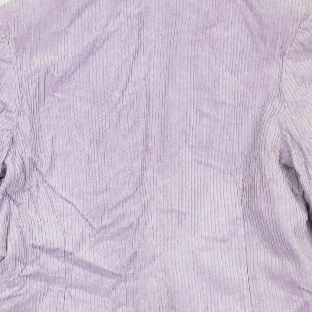 ASOS Womens Purple Jacket Blazer Size 8 Button