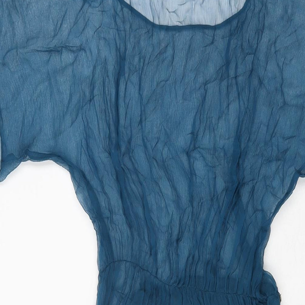 Monsoon Womens Blue Polyester Cover Up Size 10