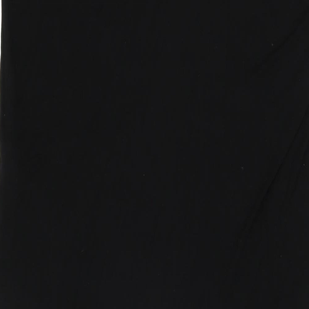 Zara Womens Black Viscose Shift Size L Round Neck Pullover