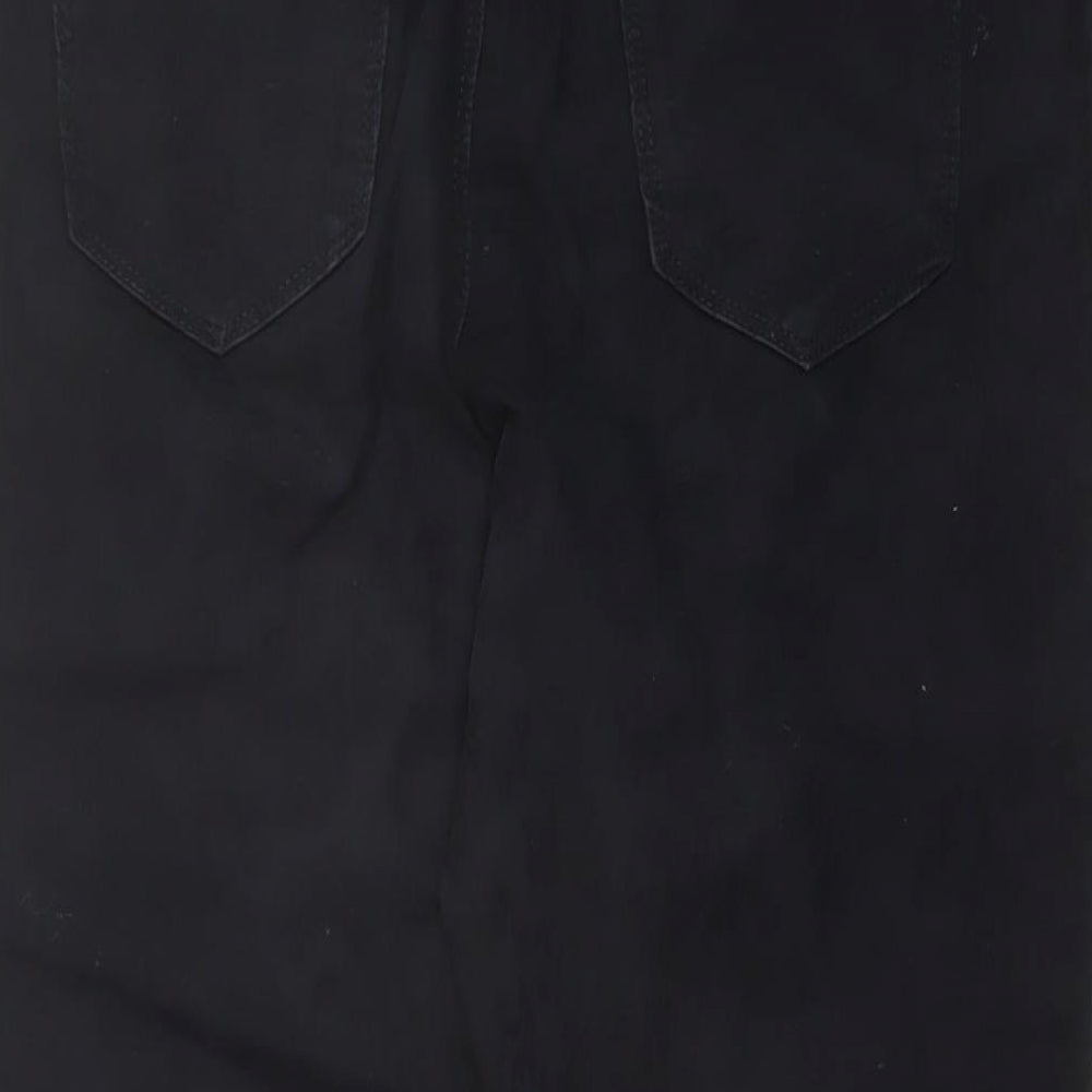 Marks & Spencer Womens Black Cotton Jegging Jeans Size 10 L24 in Regular Button