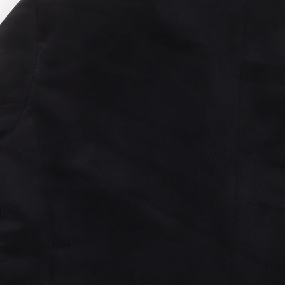Marks & Spencer Mens Black Polyester Jacket Suit Jacket Size 44 Regular - Inside Pockets
