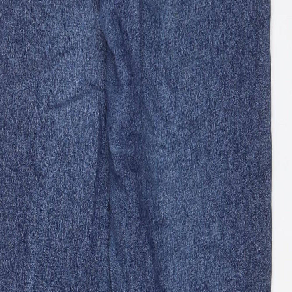 Angels Womens Blue Cotton Straight Jeans Size 26 in L32 in Regular Zip