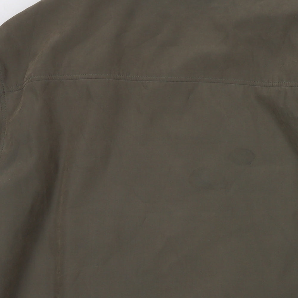 Henley & Knight Womens Green Jacket Size L Zip