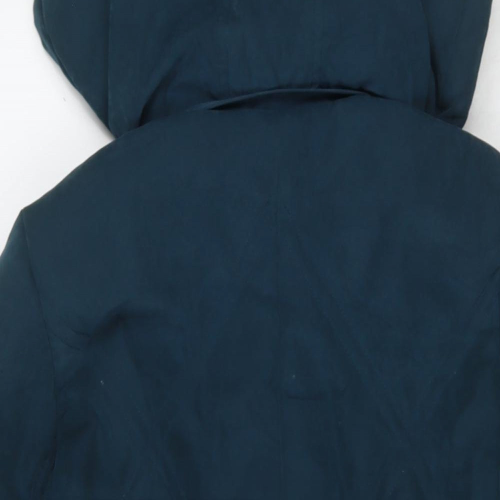 Classics Womens Blue Parka Jacket Size 12 Zip