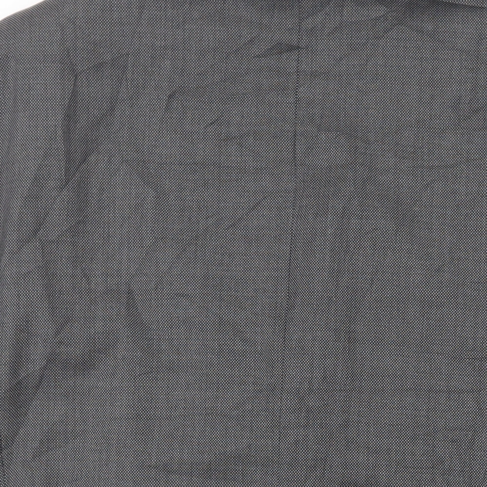Cortefiel Mens Grey Wool Jacket Suit Jacket Size 44 Regular
