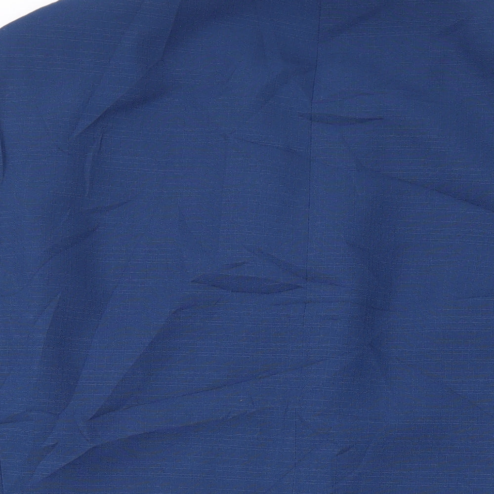 Gurteen Mens Blue Polyester Jacket Suit Jacket Size 42 Regular