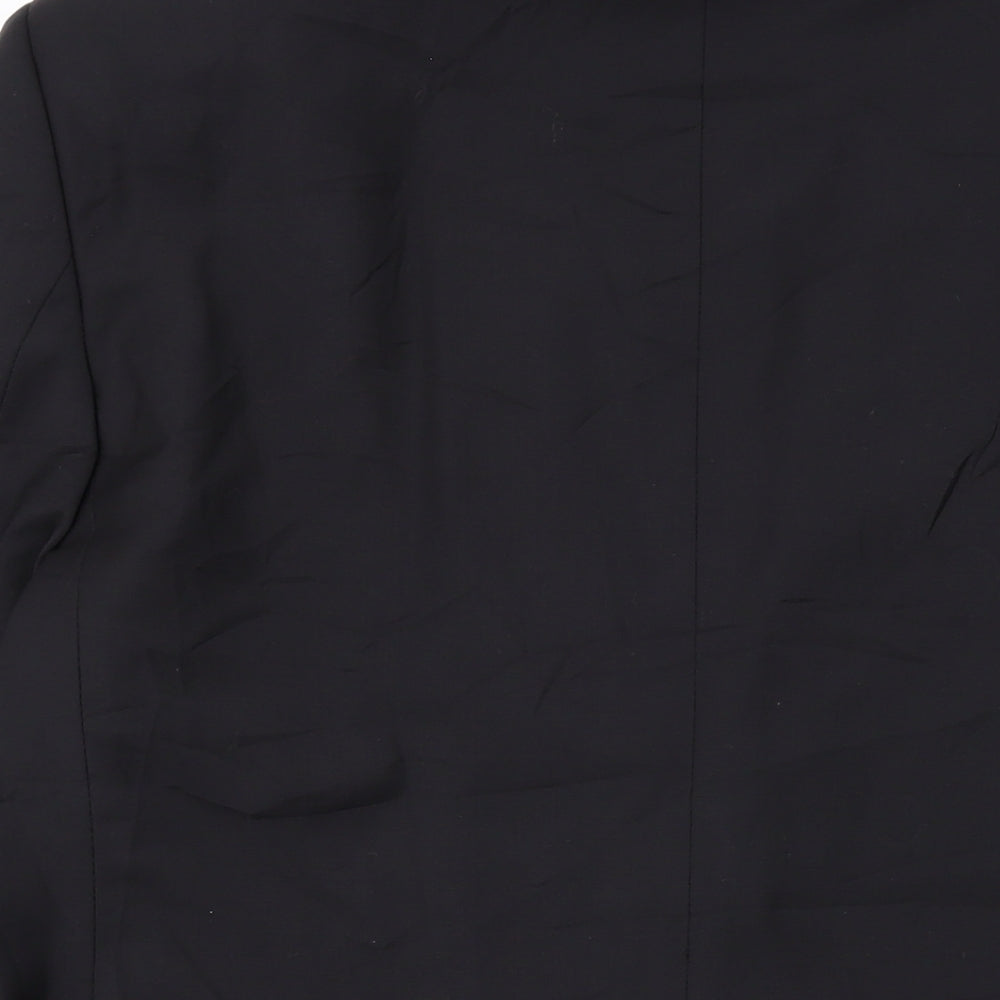 Marks & Spencer Mens Black Polyester Jacket Suit Jacket Size 40 Regular