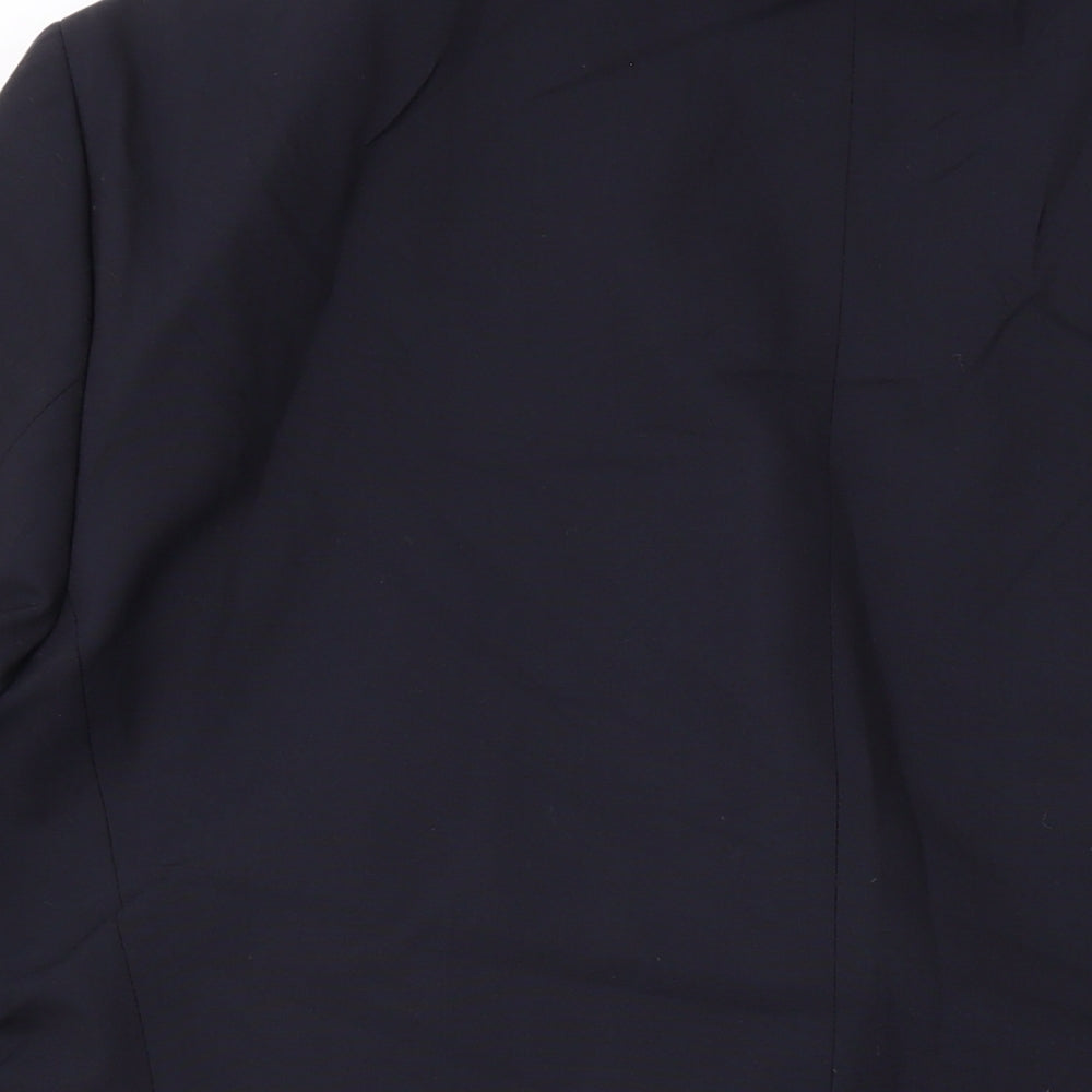 Benvenuto Mens Black Wool Jacket Suit Jacket Size 42 Regular