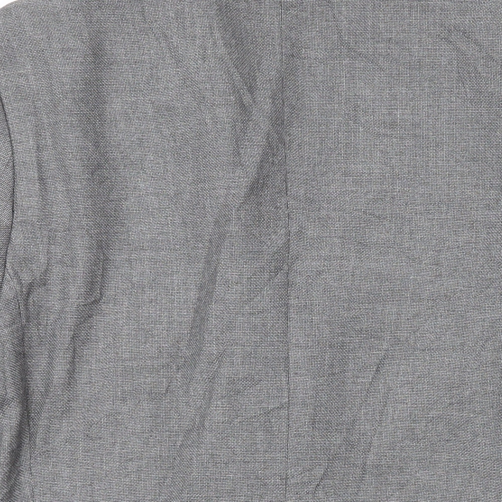 H&M Mens Grey Jacket Blazer Size 38 Button