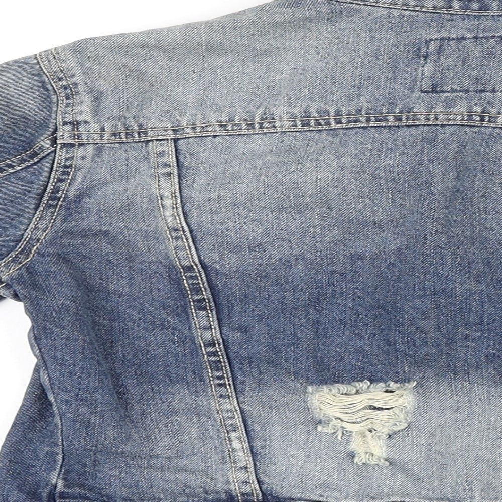 Zara Womens Blue Jacket Size M Button