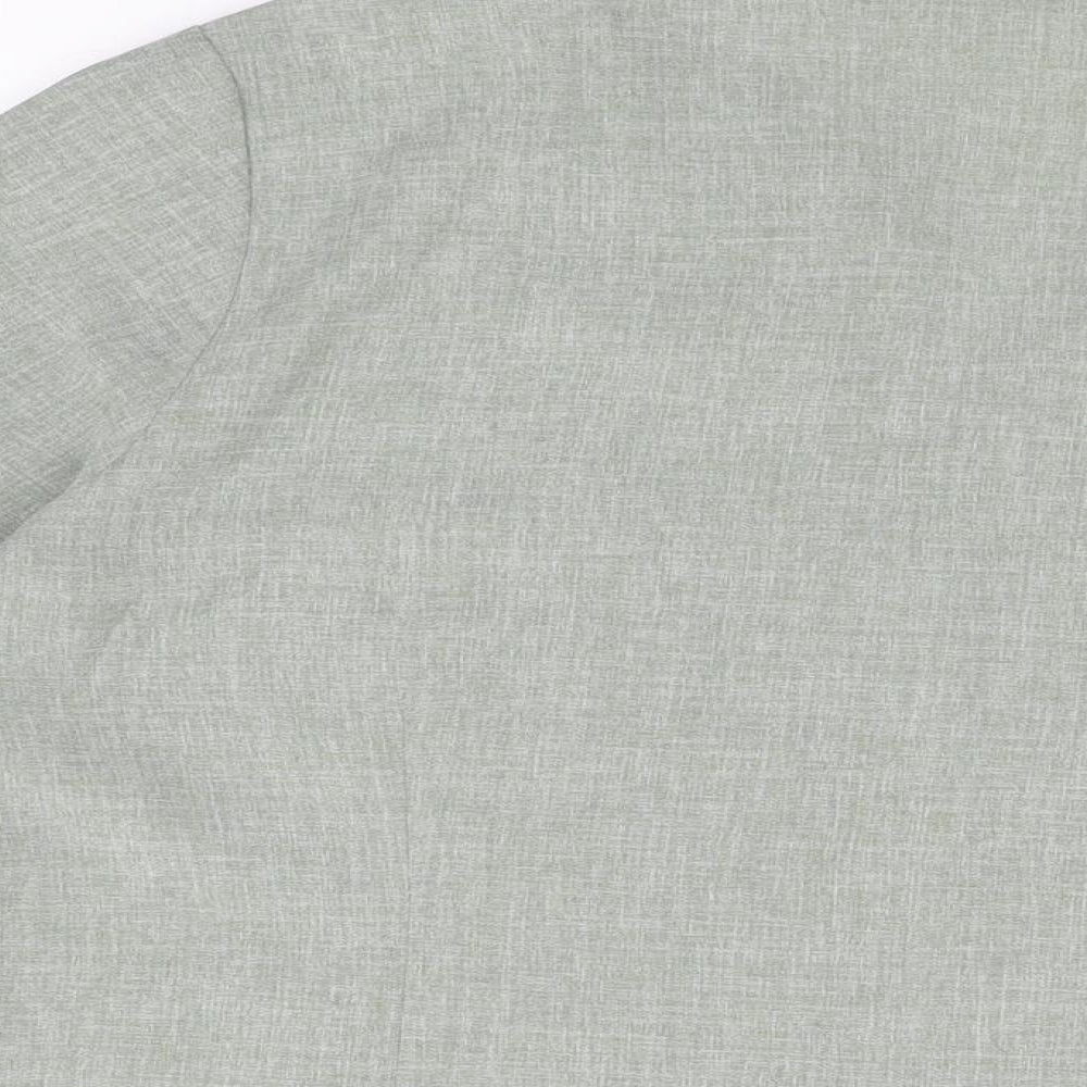 Bonmarché Womens Grey Polyester Basic Button-Up Size 16 Collared