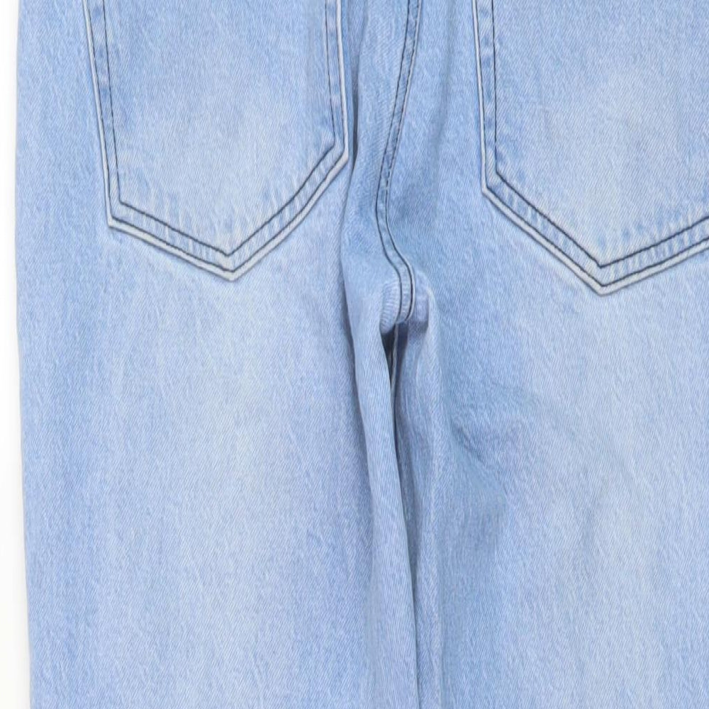 Bolongaro Mens Blue Cotton Straight Jeans Size 30 in L29 in Regular Button