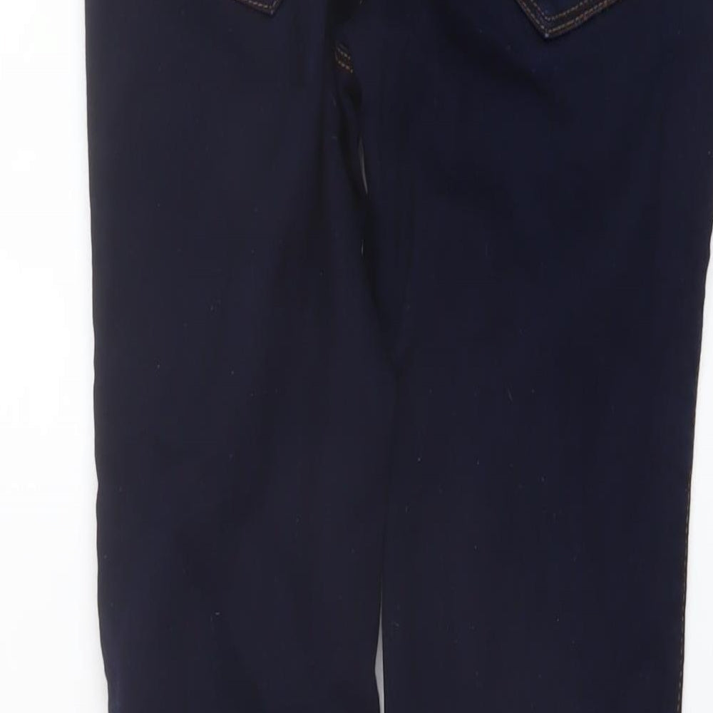 Noisy May Womens Blue Cotton Skinny Jeans Size S L32 in Regular Button