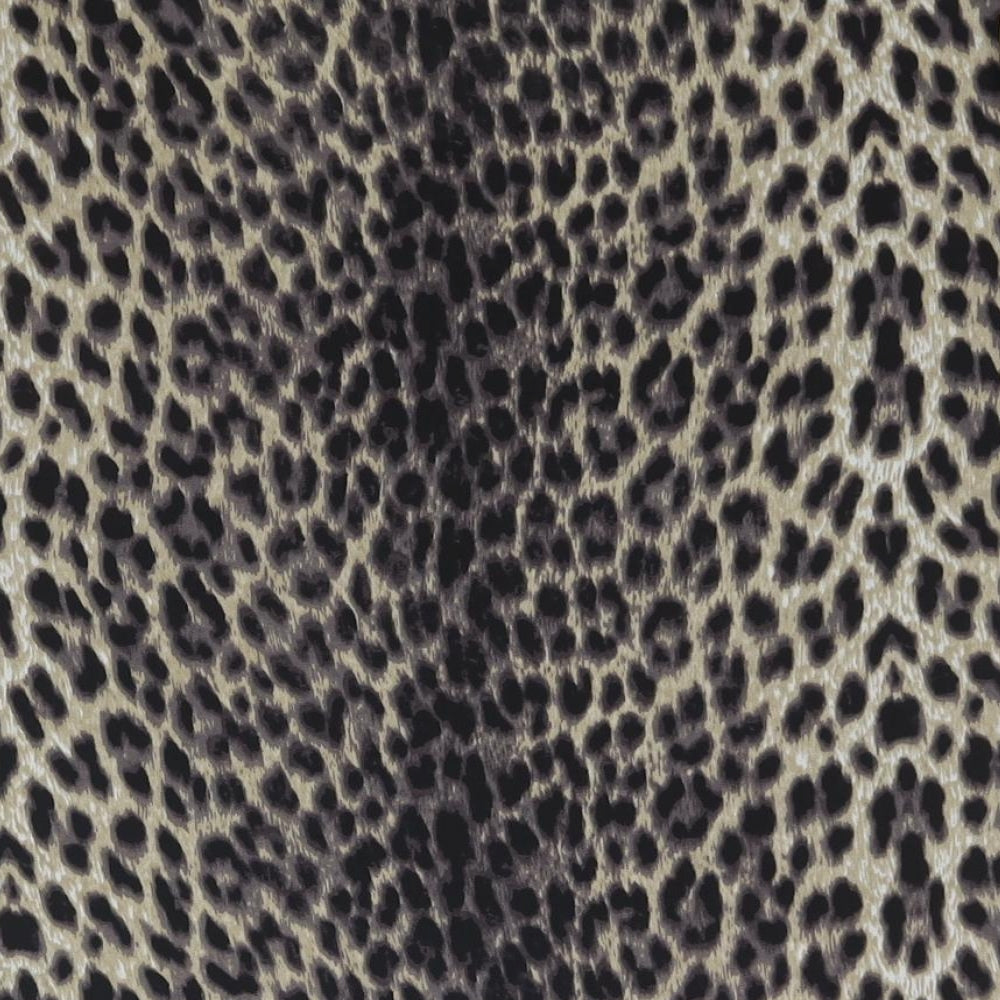Topshop Womens Beige Animal Print Polyester Basic Blouse Size 8 Round Neck - Leopard Print