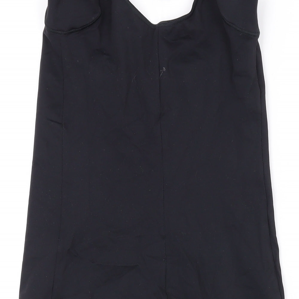 Debenhams Womens Black Polyamide Bodycon Size 12 Scoop Neck Pullover - Slip