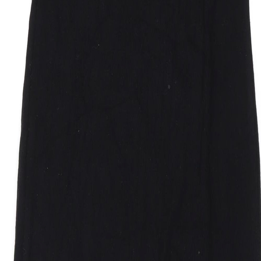 Garage Womens Black Modal Maxi Size XS Round Neck Pullover - Backless