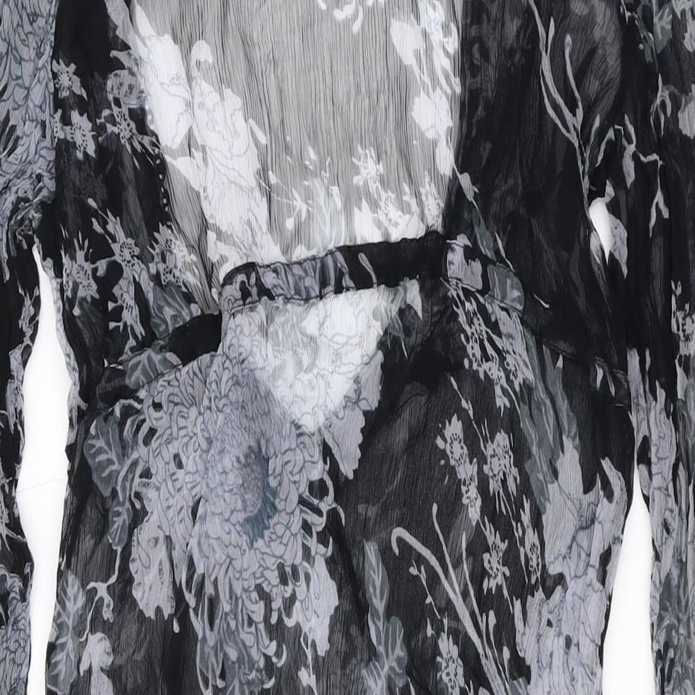 Lini Womens Black Flecked Polyester Cover Up Size M