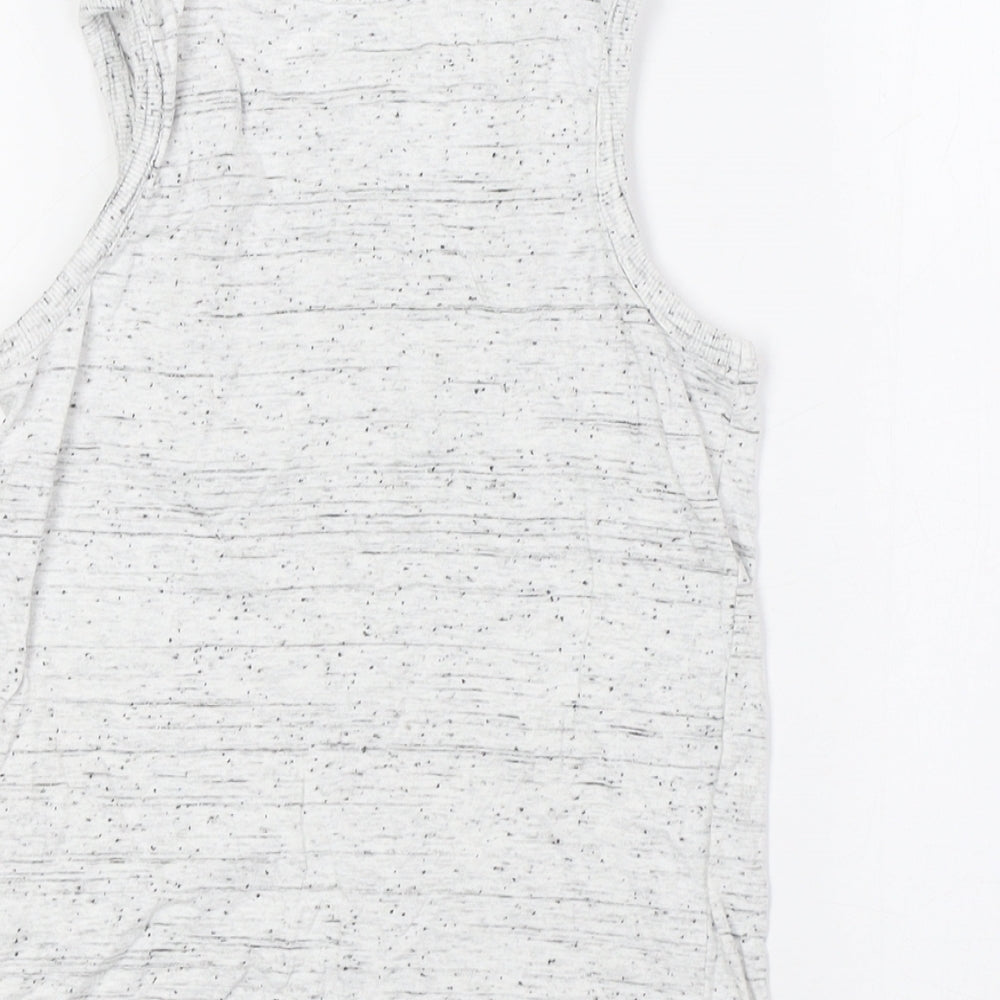 Next Boys Grey Cotton Basic Tank Size 5 Years Crew Neck - Pocket