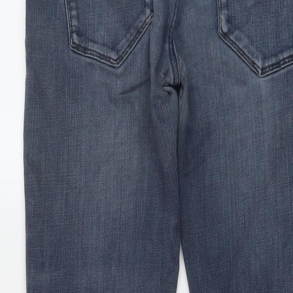 Selected Mens Blue Cotton Skinny Jeans Size 33 in L28 in Regular Button