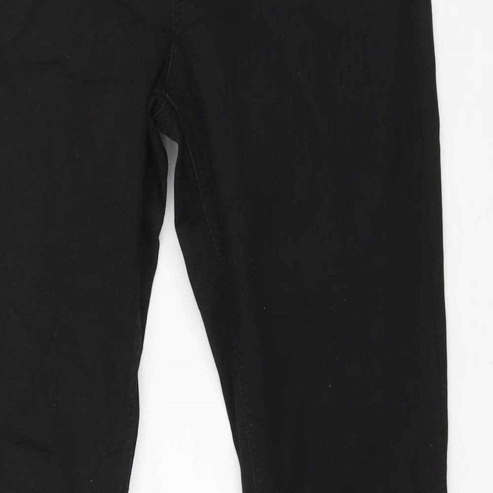 Marks & Spencer Womens Black Cotton Skinny Jeans Size 30 in L26 in Regular