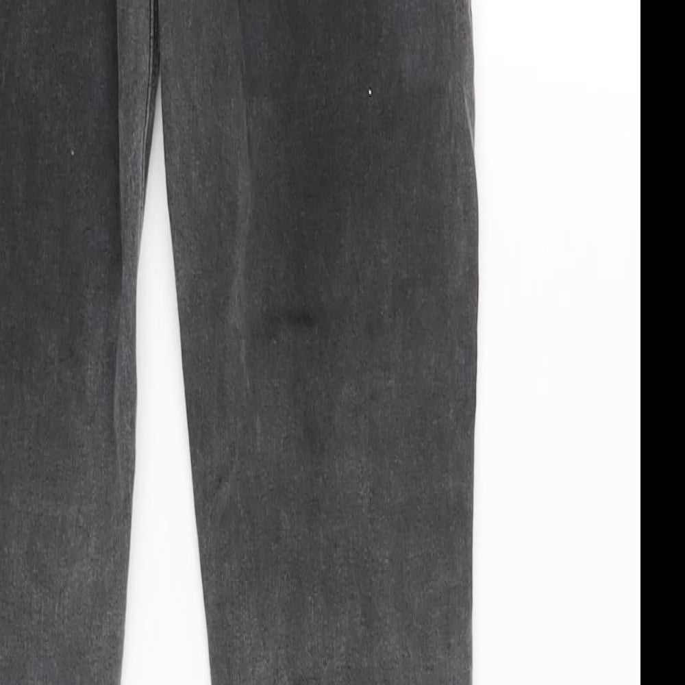ASOS Womens Grey Cotton Skinny Jeans Size 26 in L32 in Regular Zip