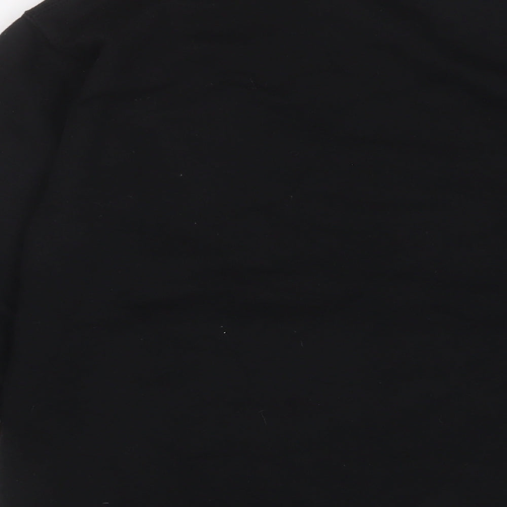 Boohoo Mens Black Cotton Pullover Sweatshirt Size S