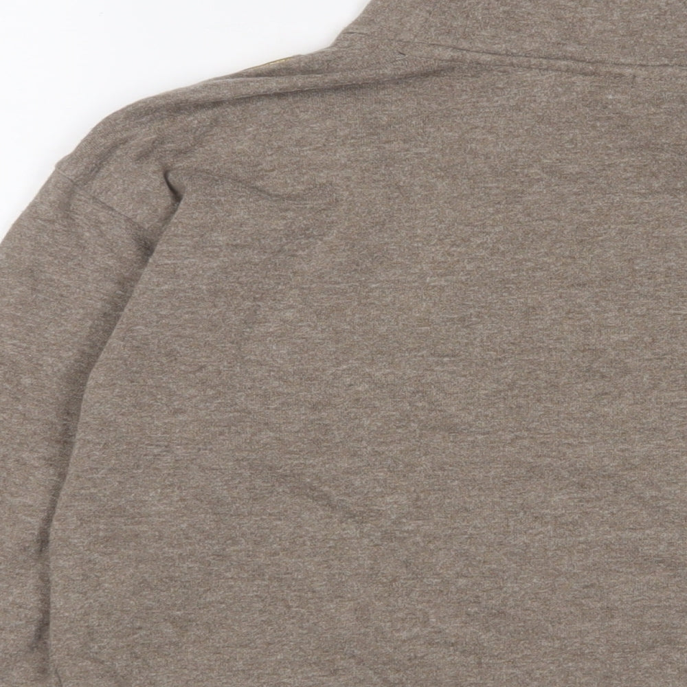 Donna Karan Womens Brown Cotton Pullover Sweatshirt Size XS Pullover - Logo
