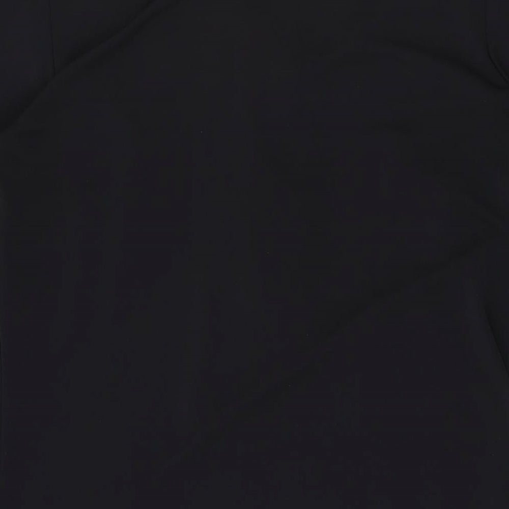 River Island Womens Black Polyester A-Line Size 8 Scoop Neck Pullover