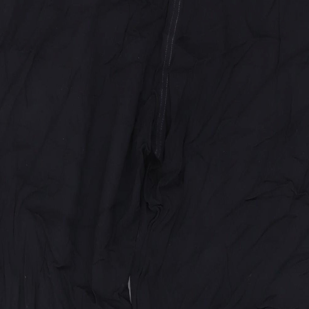 Linea Womens Black Viscose Trousers Size M L27 in Regular Drawstring