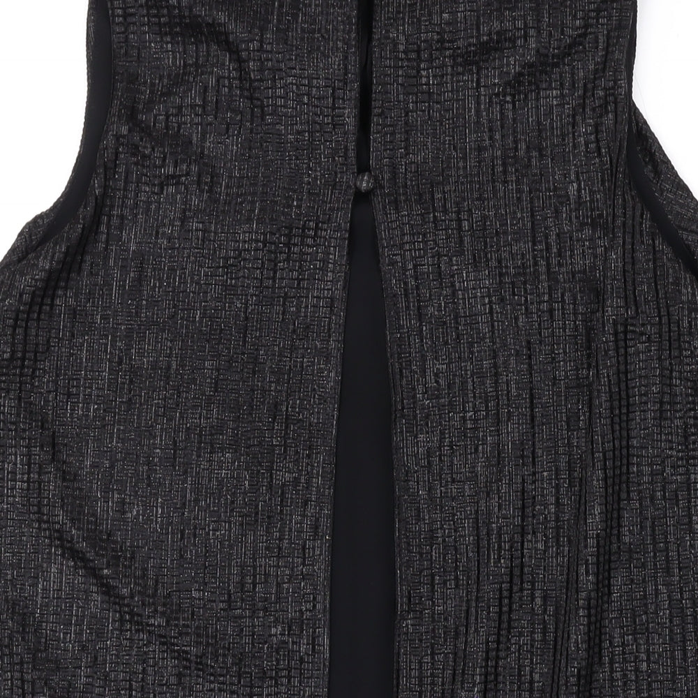 NEXT Womens Black Polyester Basic Tank Size 10 Mock Neck