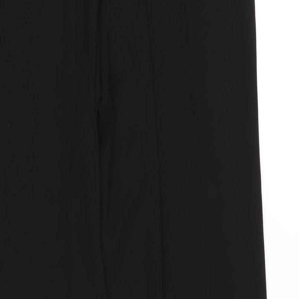 M&Co Womens Black Polyester Trousers Size 10 L29 in Regular