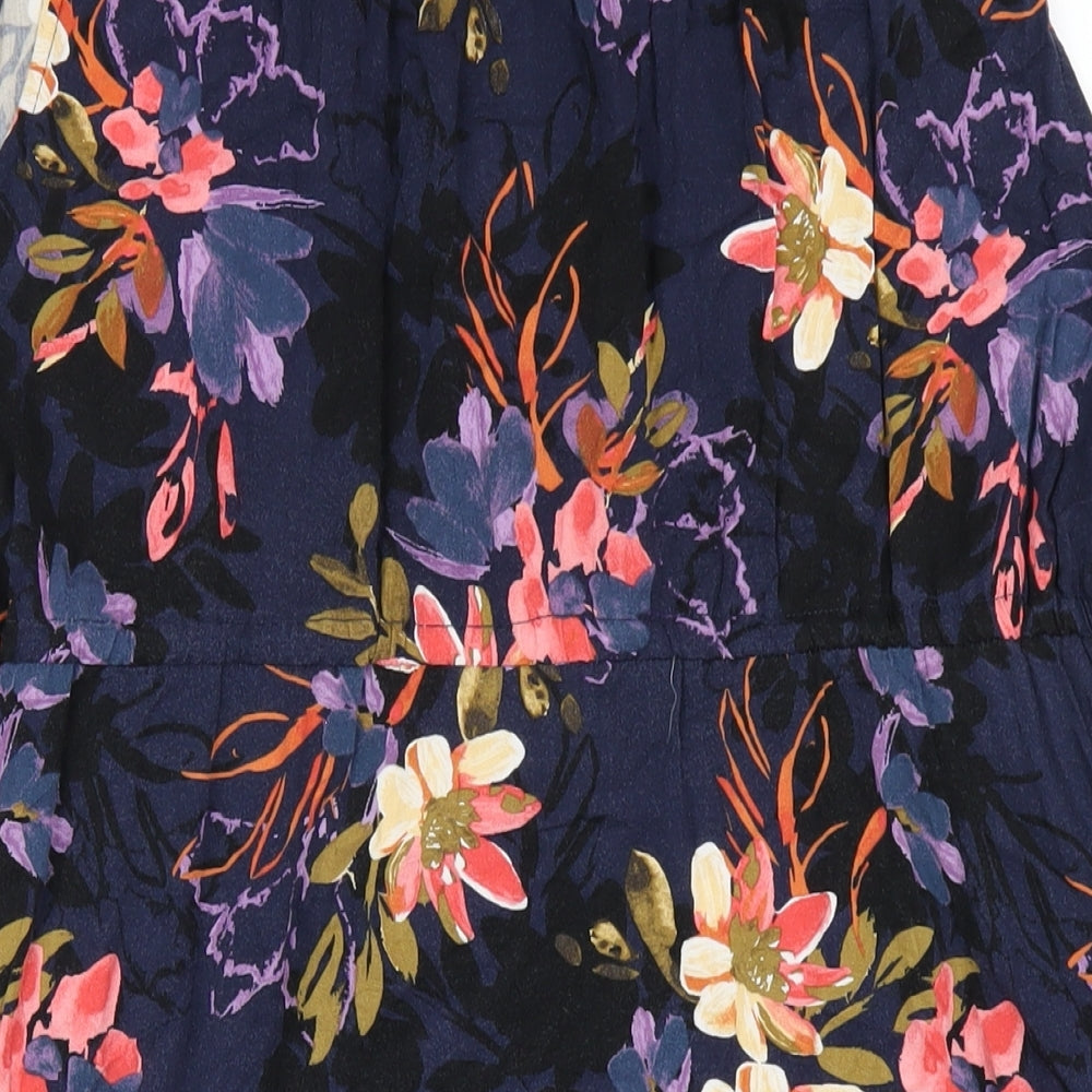 Torrid Womens Multicoloured Floral Viscose A-Line Size 12 V-Neck Pullover