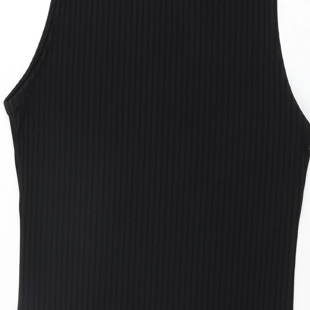 Studio 21 Womens Black Polyester Bodycon Size 12 High Neck Pullover