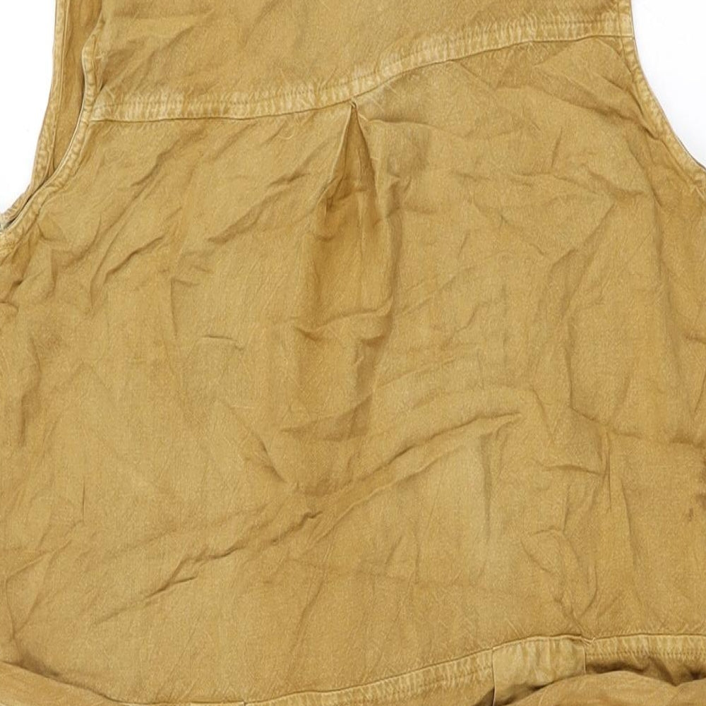 Klass Womens Brown Viscose Shirt Dress Size 10 Collared Button