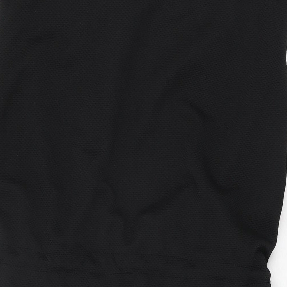Elli White Womens Black Polyester Shift Size M Round Neck Drawstring