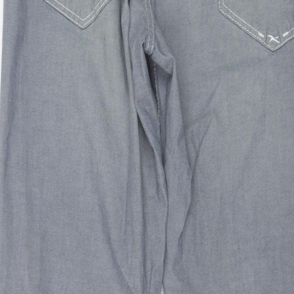 BRAX Mens Blue Cotton Straight Jeans Size 32 in L31 in Regular Button