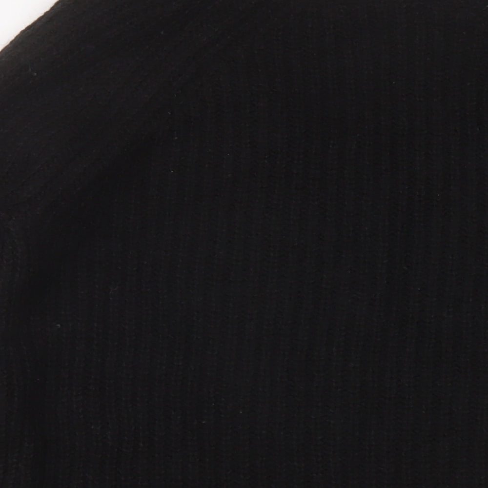 Gap Womens Black V-Neck Acrylic Pullover Jumper Size M