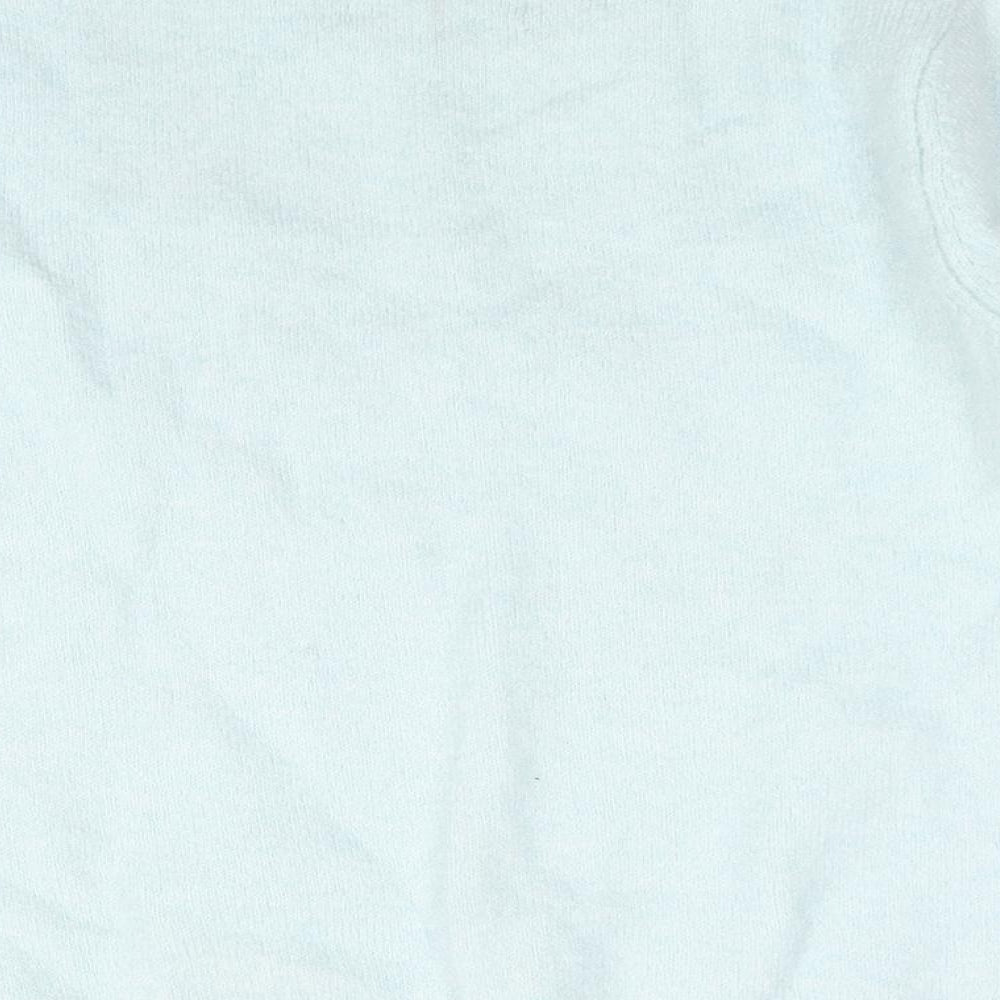 Springfield Womens Blue Mock Neck Acrylic Pullover Jumper Size L - Infinity